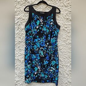 AB STUDIO Dresses | Sleeveless Midi Colorful Dress | 16 | Blue | Flattering
